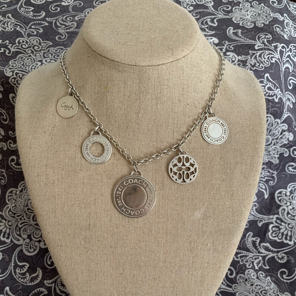 Coach 925 Silver Multi Snap head Necklace